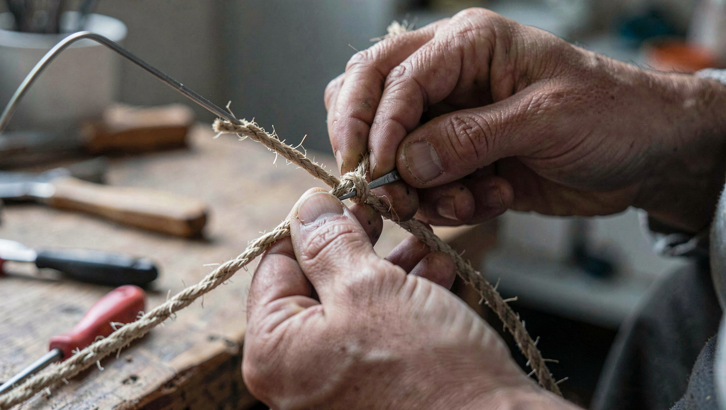 Typical uses : Sheet Bend: joining two ropes of different thickness