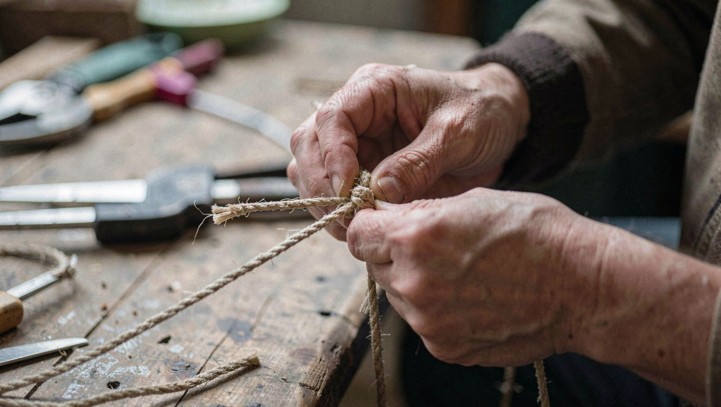 What belongs in this category : Bindings: knots that cinch tight around an object